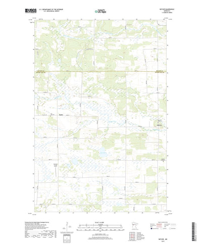 United States Geological Survey Butler, MN (2019, 24000-Scale) digital map