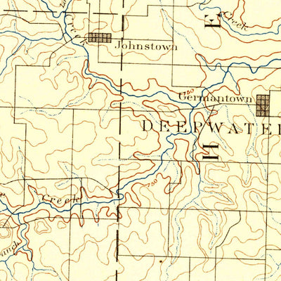 United States Geological Survey Butler, MO (1887, 125000-Scale) digital map