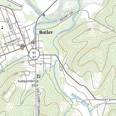 United States Geological Survey Butler, OH (2023, 24000-Scale) digital map