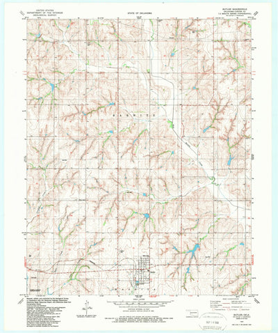 United States Geological Survey Butler, OK (1983, 24000-Scale) digital map