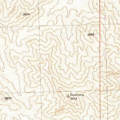 United States Geological Survey Butler Pass, AZ (1990, 24000-Scale) digital map