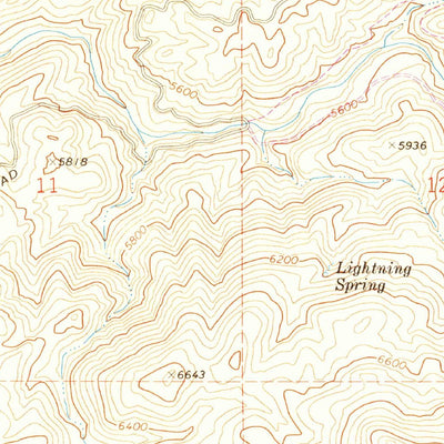 United States Geological Survey Butler Peak, CA (1971, 24000-Scale) digital map