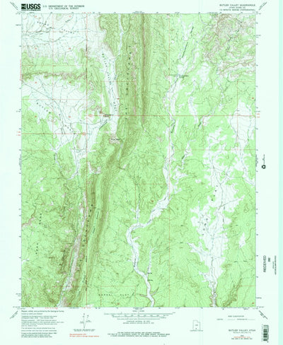 United States Geological Survey Butler Valley, UT (1964, 24000-Scale) digital map