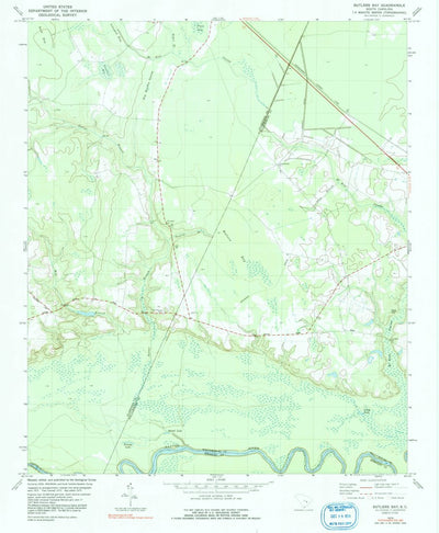 United States Geological Survey Butlers Bay, SC (1979, 24000-Scale) digital map