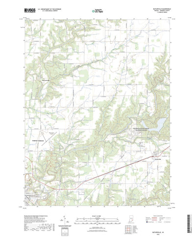 United States Geological Survey Butlerville, IN (2022, 24000-Scale) digital map