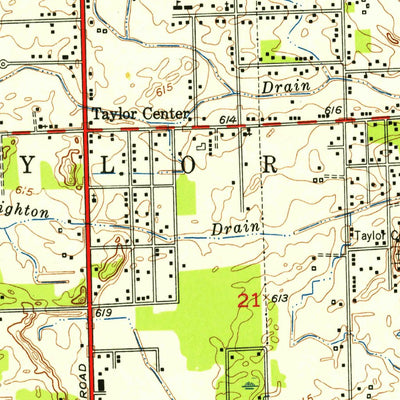 United States Geological Survey Butman, MI (1952, 24000-Scale) digital map