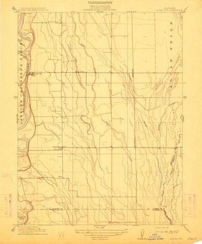 United States Geological Survey Butte City, CA (1912, 31680-Scale) digital map