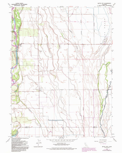 United States Geological Survey Butte City, CA (1952, 24000-Scale) digital map