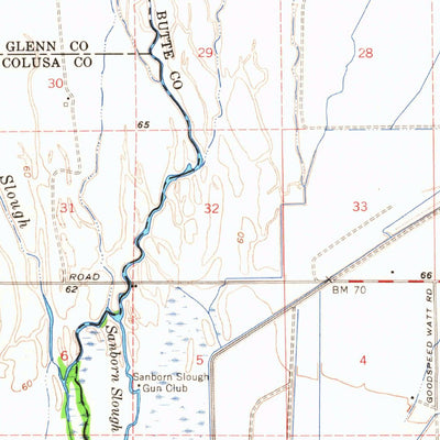 United States Geological Survey Butte City, CA (1954, 62500-Scale) digital map