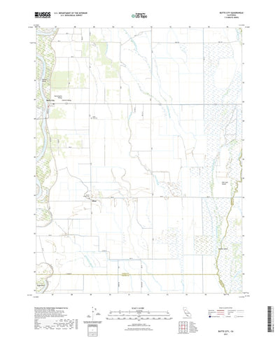 United States Geological Survey Butte City, CA (2021, 24000-Scale) digital map