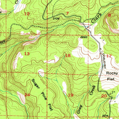 United States Geological Survey Butte Falls, OR (1954, 62500-Scale) digital map