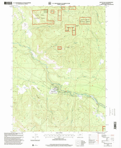 United States Geological Survey Butte Falls, OR (1997, 24000-Scale) digital map