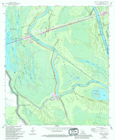 United States Geological Survey Butte La Rose, LA (1968, 24000-Scale) digital map