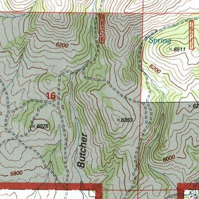 United States Geological Survey Butte North, MT (1996, 24000-Scale) digital map