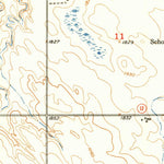 United States Geological Survey Butte NW, NE-SD (1951, 24000-Scale) digital map