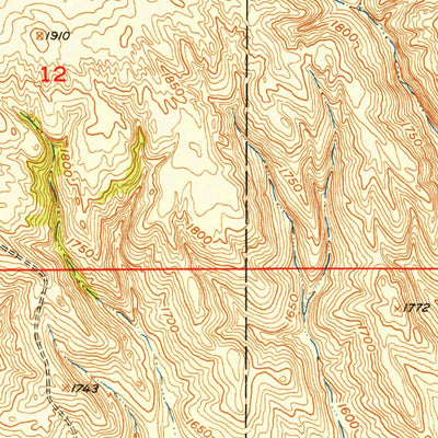 United States Geological Survey Butte SE, NE (1952, 24000-Scale) digital map