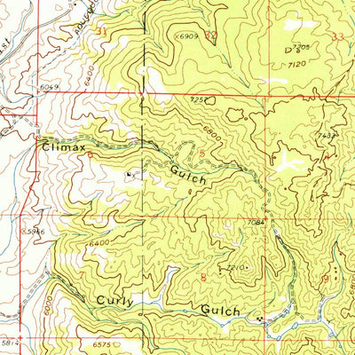 United States Geological Survey Butte South, MT (1961, 62500-Scale) digital map