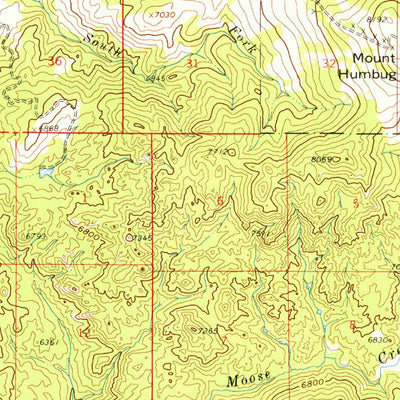 United States Geological Survey Butte South, MT (1961, 62500-Scale) digital map