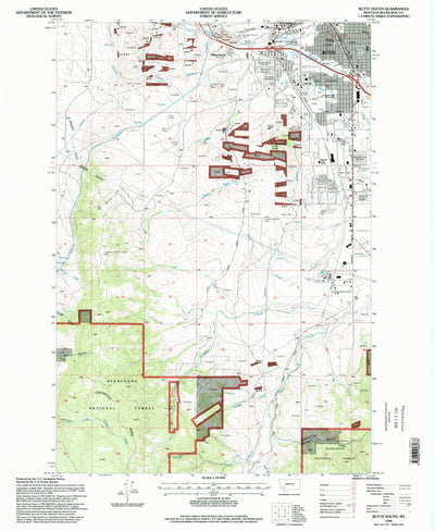 United States Geological Survey Butte South, MT (1996, 24000-Scale) digital map
