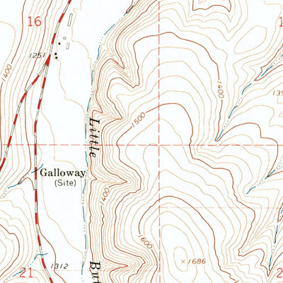 United States Geological Survey Butter Creek Junction, OR (1968, 24000-Scale) digital map