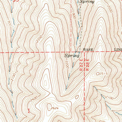 United States Geological Survey Butter Creek Junction, OR (1968, 24000-Scale) digital map