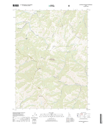 United States Geological Survey Buttercup Mountain, ID (2020, 24000-Scale) digital map