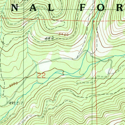 United States Geological Survey Butterfield Gulch, ID (1990, 24000-Scale) digital map