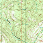 United States Geological Survey Butterfield Gulch, ID (1990, 24000-Scale) digital map