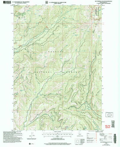 United States Geological Survey Butterfield Gulch, ID (2004, 24000-Scale) digital map
