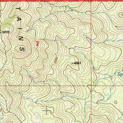 United States Geological Survey Butterfly Peak, CA (1996, 24000-Scale) digital map