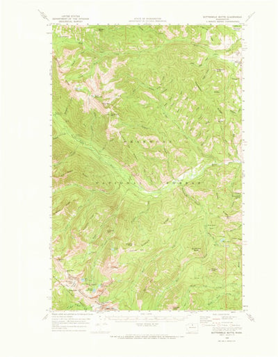United States Geological Survey Buttermilk Butte, WA (1969, 62500-Scale) digital map