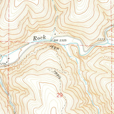 United States Geological Survey Buttermilk Canyon, OR (1969, 24000-Scale) digital map