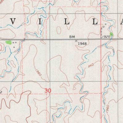 United States Geological Survey Buttermilk, KS-OK (1980, 24000-Scale) digital map