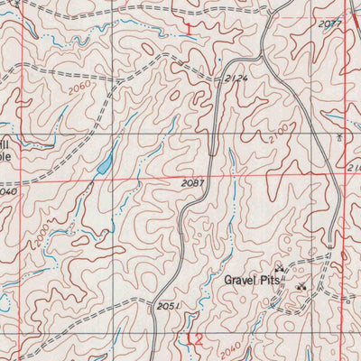 United States Geological Survey Buttermilk, KS-OK (1980, 24000-Scale) digital map