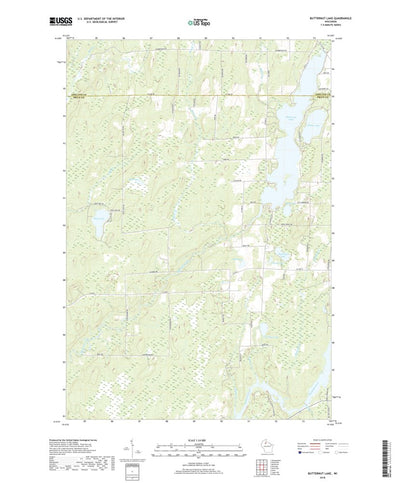 United States Geological Survey Butternut Lake, WI (2018, 24000-Scale) digital map