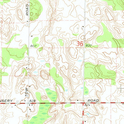 United States Geological Survey Butternut, MI (1967, 24000-Scale) digital map