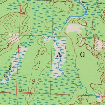United States Geological Survey Butternut, WI (1984, 24000-Scale) digital map