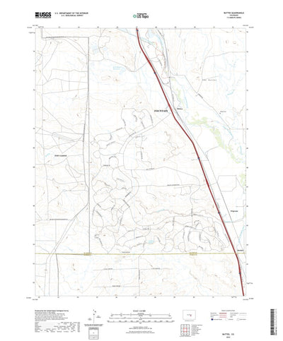 United States Geological Survey Buttes, CO (2022, 24000-Scale) digital map