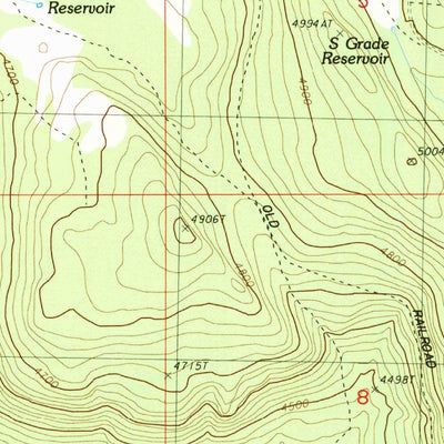 United States Geological Survey Buttes Of The Gods, OR (1988, 24000-Scale) digital map