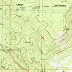 United States Geological Survey Buttes Of The Gods, OR (1988, 24000-Scale) digital map