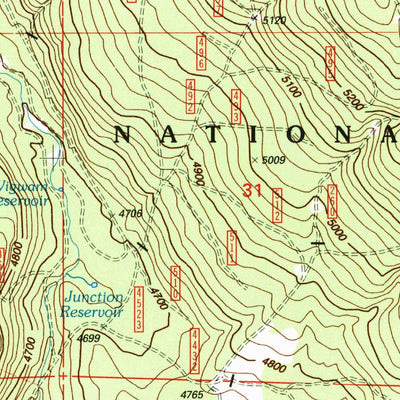 United States Geological Survey Buttes Of The Gods, OR (1998, 24000-Scale) digital map