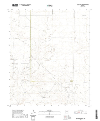United States Geological Survey Button Mesa North, NM (2023, 24000-Scale) digital map