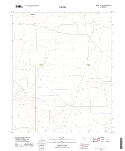 United States Geological Survey Button Mesa South, NM (2020, 24000-Scale) digital map