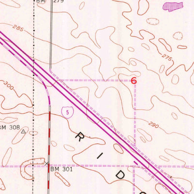 United States Geological Survey Buttonwillow, CA (1954, 24000-Scale) digital map