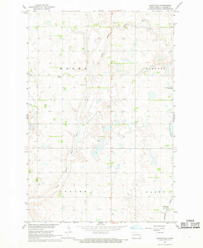 United States Geological Survey Buttzville, ND (1967, 24000-Scale) digital map