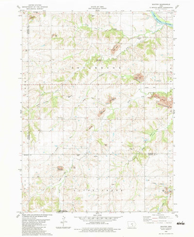 United States Geological Survey Buxton, IA (1982, 24000-Scale) digital map