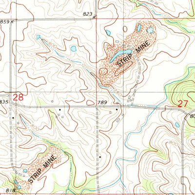 United States Geological Survey Buxton, IA (1982, 24000-Scale) digital map