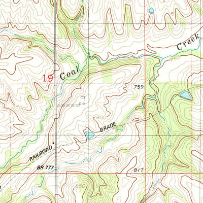 United States Geological Survey Buxton, IA (1982, 24000-Scale) digital map