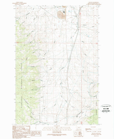 United States Geological Survey Buxton, MT (1989, 24000-Scale) digital map