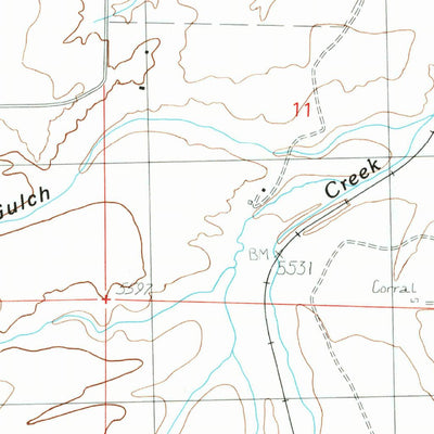 United States Geological Survey Buxton, MT (1989, 24000-Scale) digital map